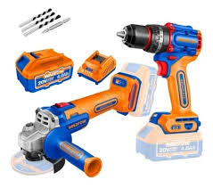 021 WCK20273 Combo Taladro De Impacto 30.000 Rpm + Amoladora 9000 Rpm Wadfow